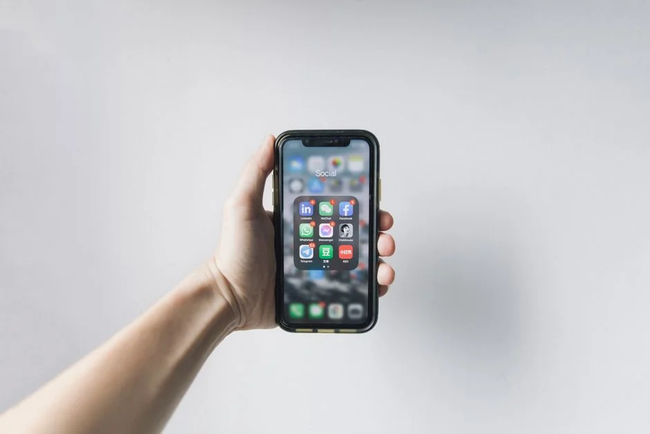 Vector icons with modern phone near computer monitor and credit card with gray lines on purple background